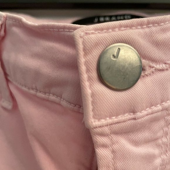 J Brand Cropped Rail Pink Chalk Pants Women's Size 26 - Picture 4 of 11